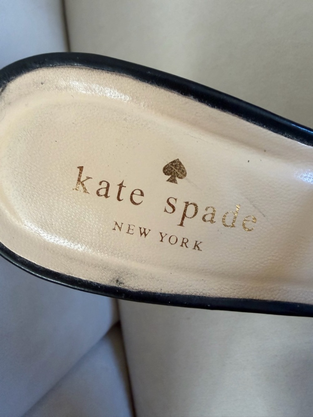 Kate Spade NY Isola Striped Wedge Slingback Sandals black white bow Shoes Y2K 8 - Picture 7 of 14